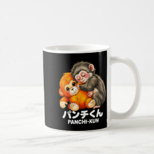 Mug Panchi kun tenant un jouet en peluche bébé macaque