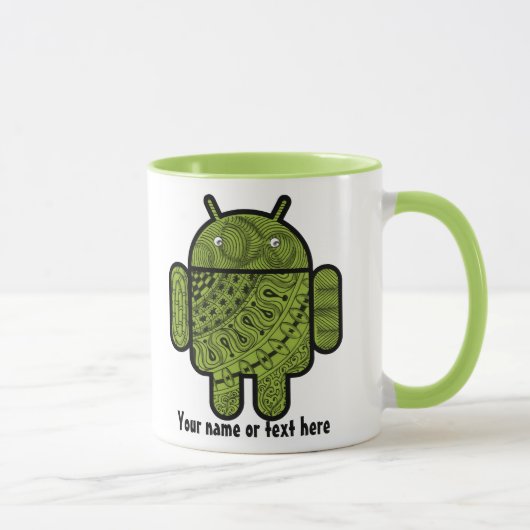 Mug Pancho Doodle Character pour robot Android™ (Droite)