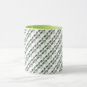Mug Panda à points croisés drôle (Centre)