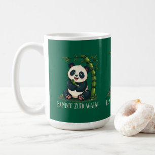 Mug Panda Adorable Enlaçant Bambou Mignon Dessin Animé