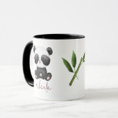Mug Panda aquarelle mignonne (Devant gauche)