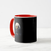 Mug Panda astronaute avec éclaboussure de peinture néo (Devant gauche)