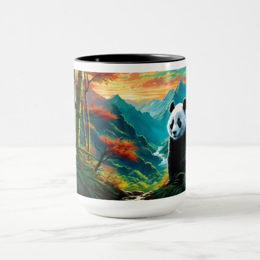 Mug Panda Bear dans les nuages (Centre)