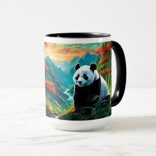 Mug Panda Bear dans les nuages