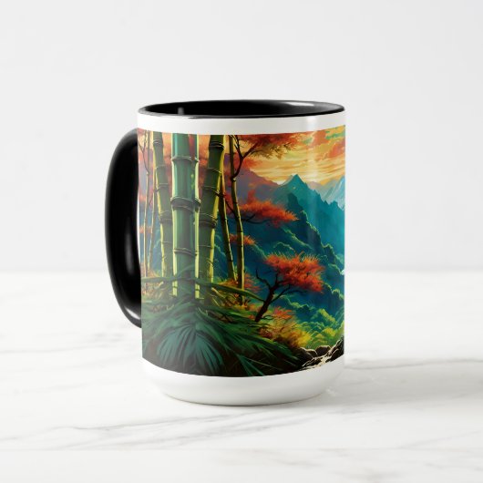 Mug Panda Bear dans les nuages (Devant gauche)