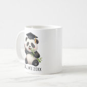 Mug Panda Bear Graduation Personalized (Devant gauche)