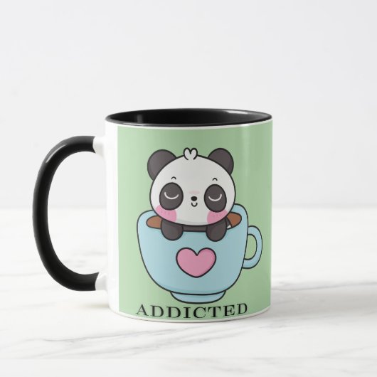 Mug Panda bébé accro (Gauche)