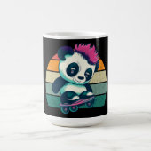 Mug Panda bébé mignonne avec mohawk | Panda de patinag (Centre)