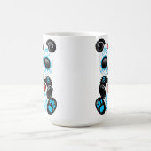 Mug Panda bleu de sucre de zombi (Centre)