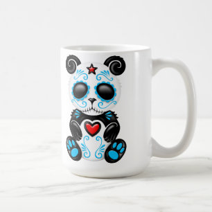 Mug Panda bleu de sucre de zombi
