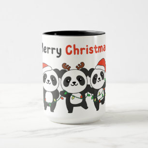 Mug Panda Christmas Animals Pandas Merry Christmas