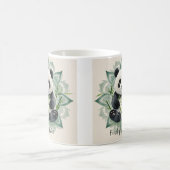 Mug Panda Chubby assis dans une pose de lotus Zen (Centre)