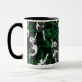 Mug Panda cubs on dark green (Gauche)