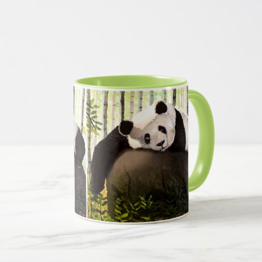 Mug Panda dans la forêt de bambous (Devant droit)