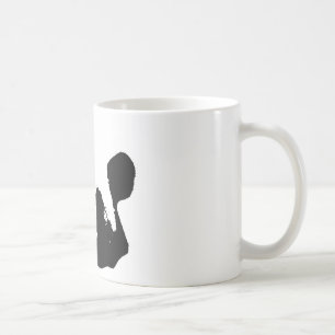 Mug Panda d'art noir blanc