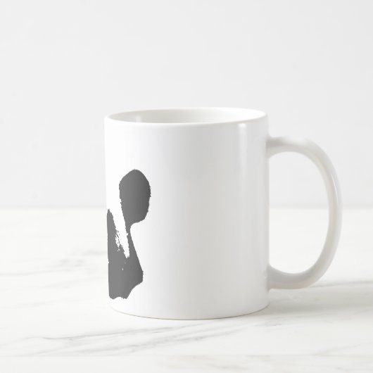 Mug Panda d'art noir blanc (Droite)