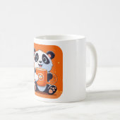 Mug Panda de café : surcharge de gravité (Devant droit)