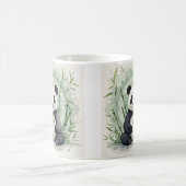 Mug Panda de Chubby assis dans une pose de lotus (Centre)