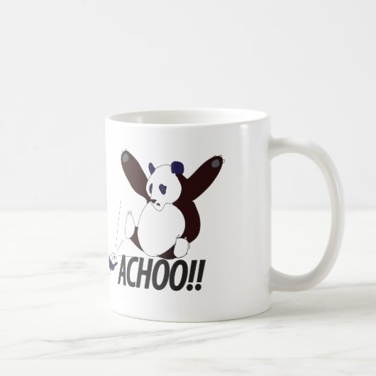 Mug Panda de éternuement drôle (Droite)