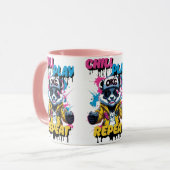 Mug Panda de jeu de couleurs (Devant gauche)