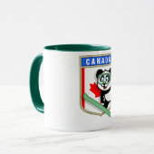 Mug Panda de saut à ski du Canada (Devant gauche)