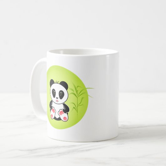 Mug Panda, dessin animé, enfants (Devant gauche)