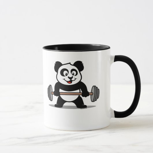 Mug Panda d'haltérophilie (Droite)