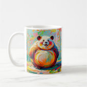 Mug Panda d'ours géant abstrait coloré design (Gauche)