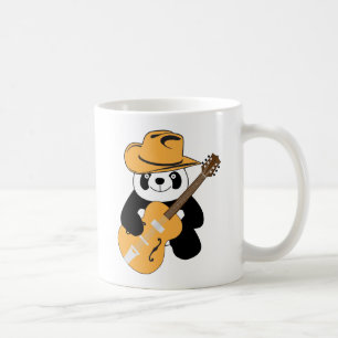 Mug Panda drôle avec guitare