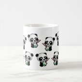 Mug Panda drôle Mignonne Manger Riz Animaux Animaux (Centre)