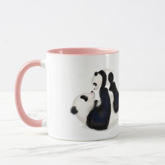 Mug Panda et petit "Meilleure maman jamais" (Gauche)