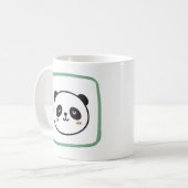 Mug Panda head minimalist graphic icon (Devant gauche)