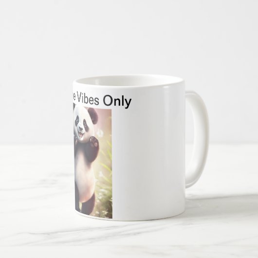 Mug panda heureux (Devant droit)