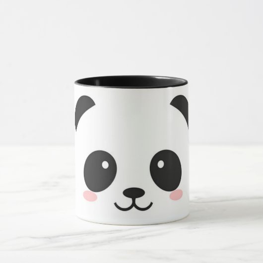 Mug Panda heureux mignon de visage (Centre)