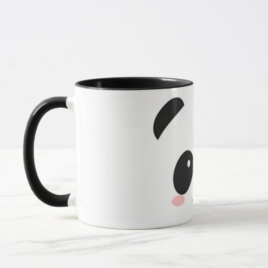 Mug Panda heureux mignon de visage (Gauche)