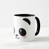 Mug Panda heureux mignon de visage (Devant droit)