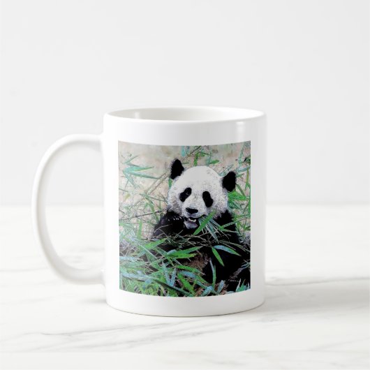 Mug Panda Manger Feuilles (Gauche)