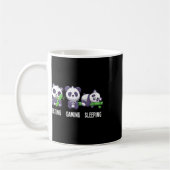Mug Panda Manger Jeu Dormir Pour Jeu Multijoueur (Gauche)