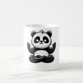 Mug Panda Méditant Zen - Pose Mignonne Méditation Anim (Centre)