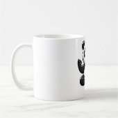 Mug Panda Méditant Zen - Pose Mignonne Méditation Anim (Gauche)