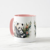 Mug Panda Mère et Petit (Devant gauche)