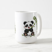 Mug Panda Mignon avec Bambou - Adorable  (Devant droit)