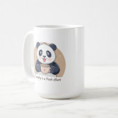 Mug Panda Mignon avec Café (Devant gauche)