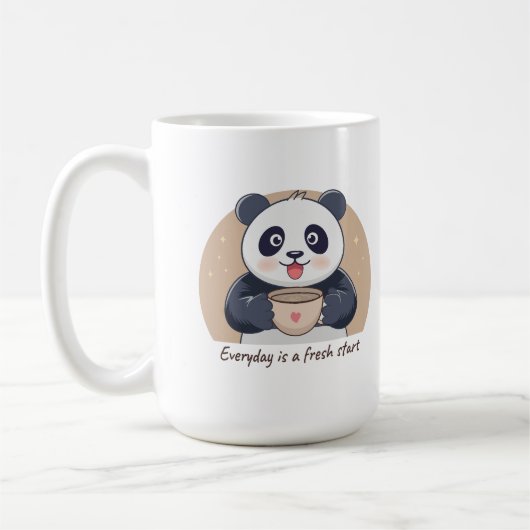 Mug Panda Mignon avec Café (Gauche)