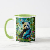 Mug Panda mignon dans un jardin de bambous. (Gauche)
