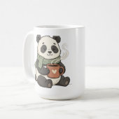 Mug Panda Mignon - Illustration Animal Café (Devant gauche)