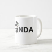 Mug Panda mignon - Mug noir et blanc adorable (Devant droit)