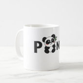 Mug Panda mignon - Mug noir et blanc adorable (Devant gauche)