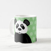 Mug Panda Mignon Point Vert (Devant gauche)