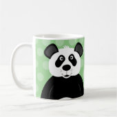 Mug Panda Mignon Point Vert (Gauche)